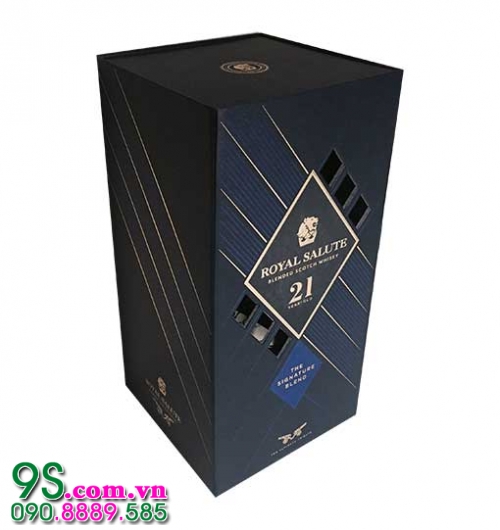 Rượu Chivas 21 Signature Blend Sapphire Flagon - Năm 2020
